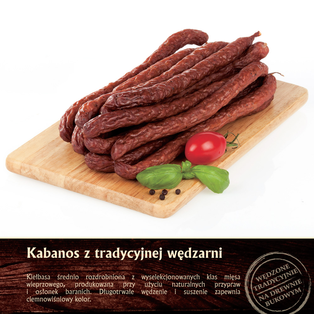 Kabanos z tradycyjnej wędzarni - Kazmaz - tradycja trzech pokoleńKazmaz